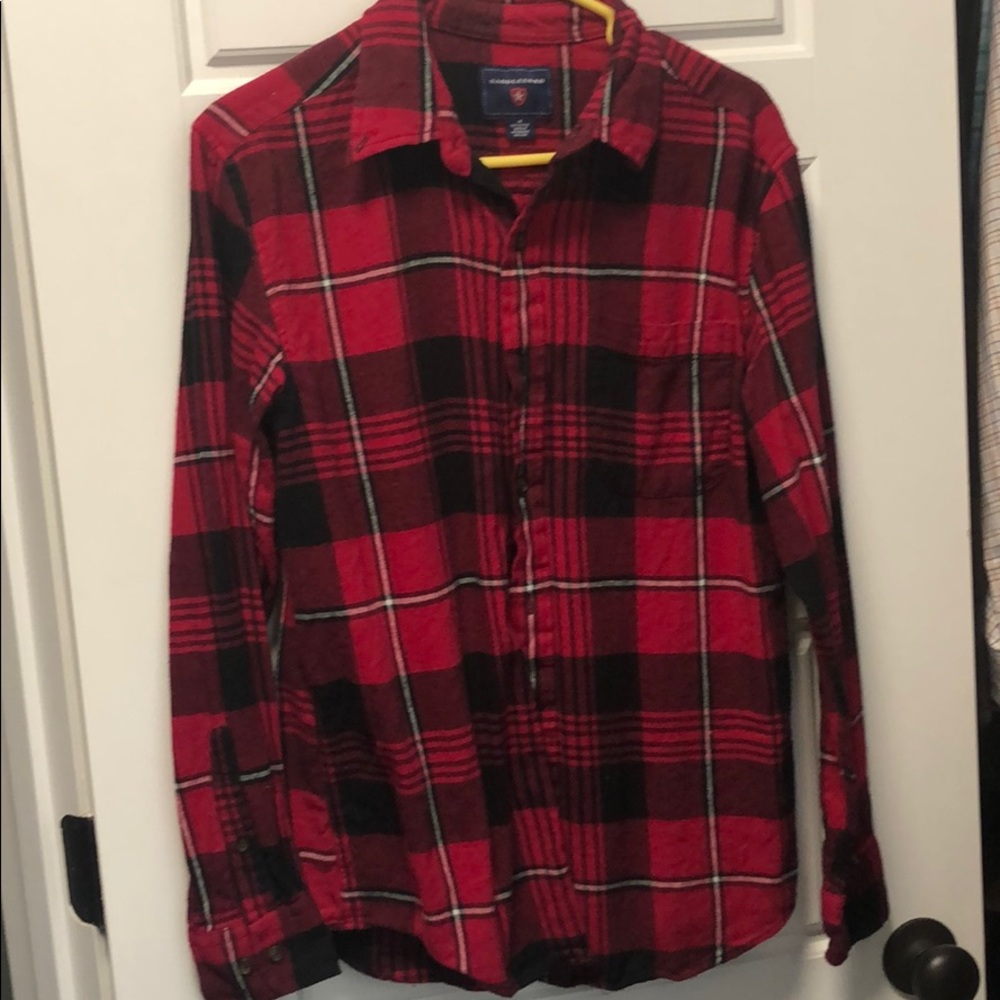 Red and Black Flannel Shirt